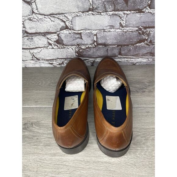 COLE HAAN GRAND. OS Brown Leather Penny Loafers Dress Shoes Men’s Sz 13M US/46EU main image 10